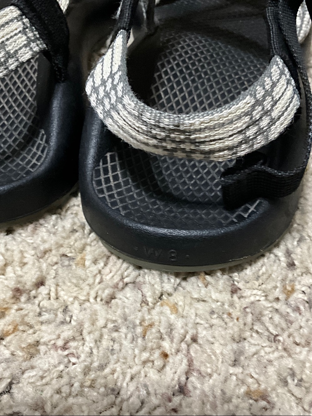 Chaco Black Sandals with White Speckled Straps - Picture 8 of 12